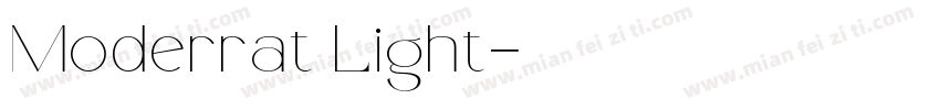 Moderrat Light字体转换
